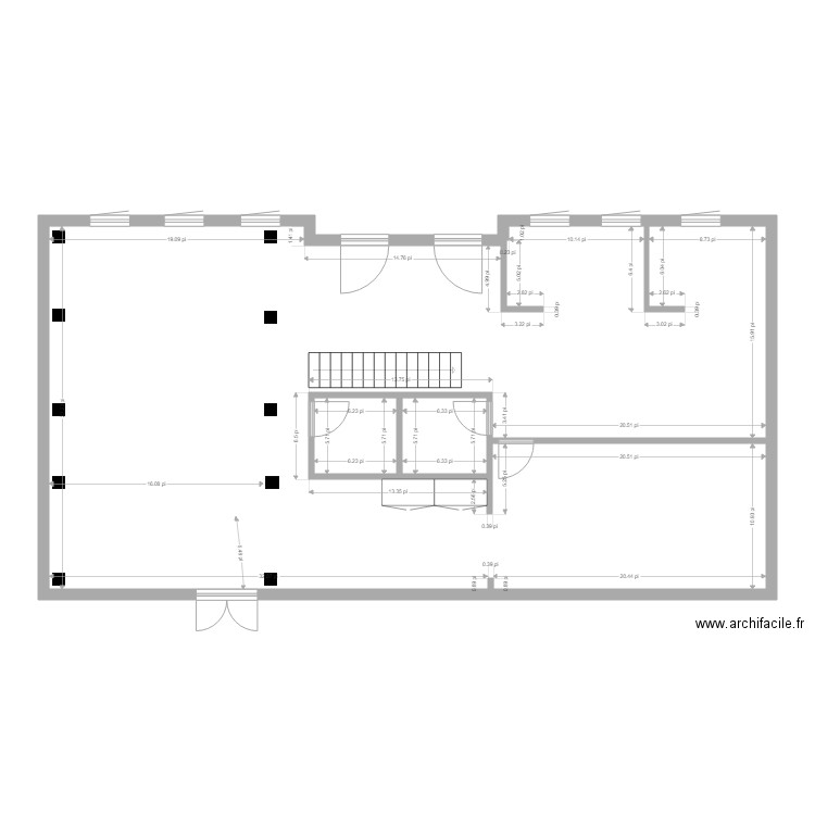 Guilevin . Plan de 3 pièces et 131 m2