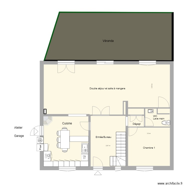 painvin rc. Plan de 0 pièce et 0 m2