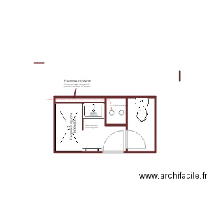 SDB Eric Mélanie. Plan de 0 pièce et 0 m2