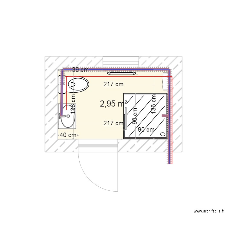 plomberie salleau. Plan de 0 pièce et 0 m2