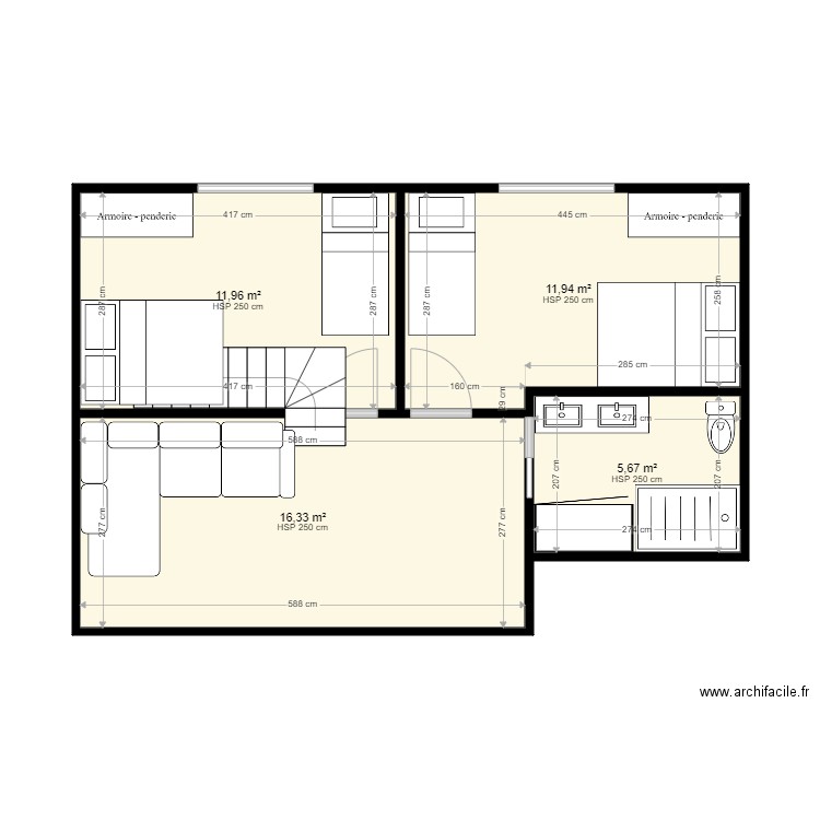 chalet minerve mezzanine 2. Plan de 0 pièce et 0 m2