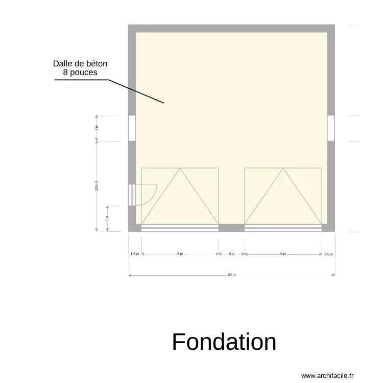 Garage Plancher. Plan de Garage Plancher. Plan de
