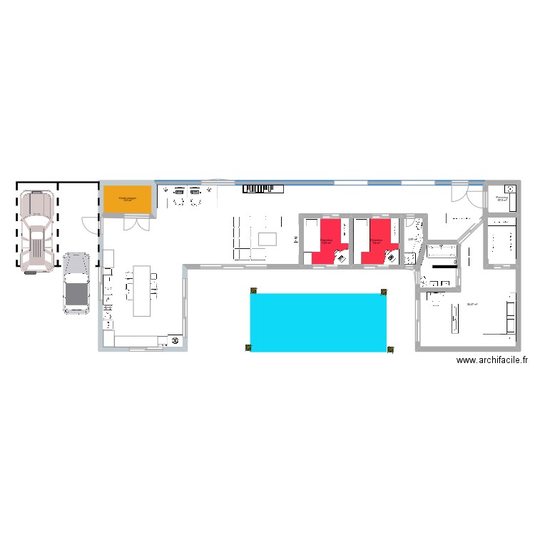 Maison. Plan de 0 pièce et 0 m2