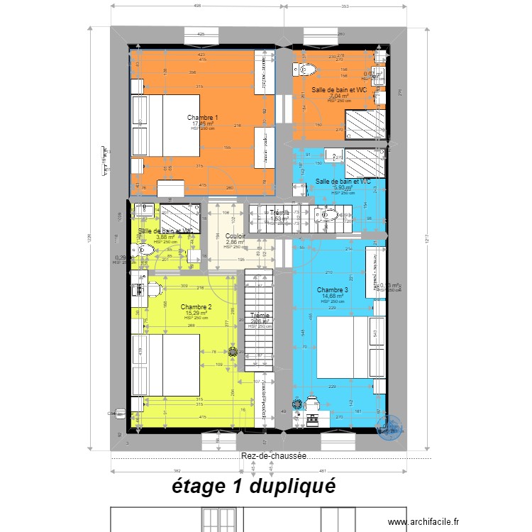 Luxeuil étage 1 REVU. Plan de 0 pièce et 0 m2