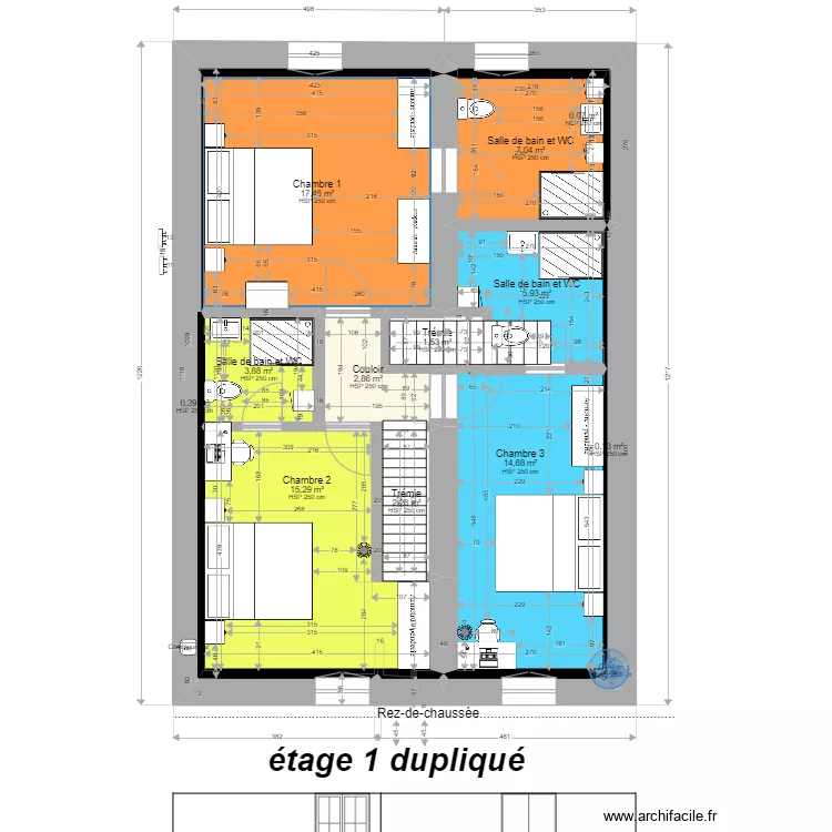 Luxeuil &eacute;tage 1 REVU. Plan de 