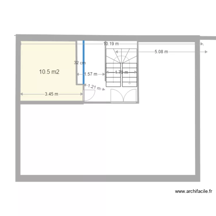 plan sdb dressing. Plan de 