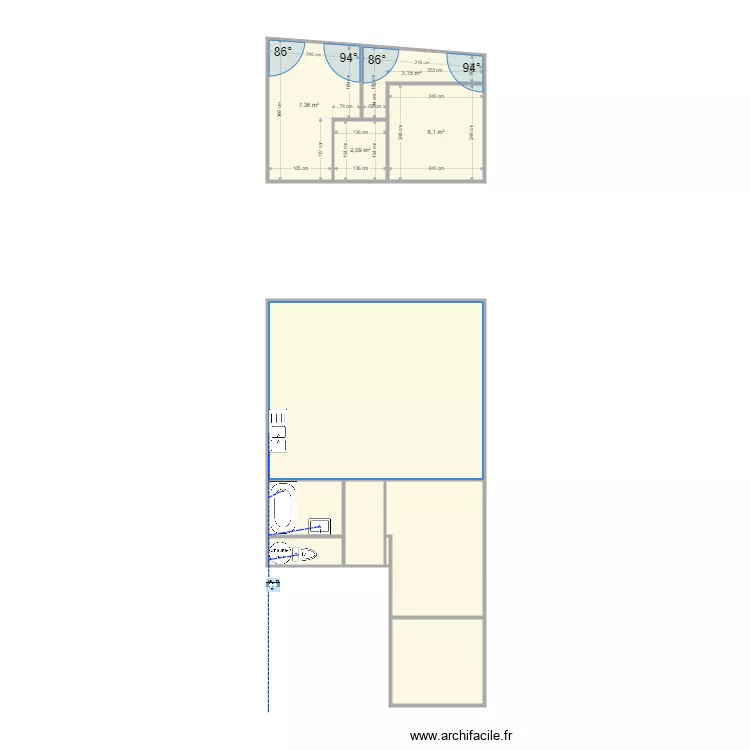 MICHAUT ASS 1458. Plan de 