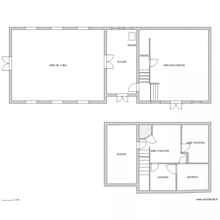 eglise. Plan de 