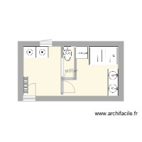 Plan maison et appartement de moins de 20 m2