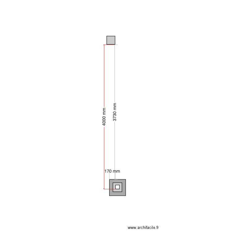 cotations socle pergola. Plan de 0 pièce et 0 m2