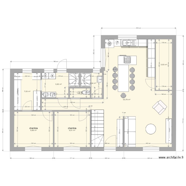 maison cambrone. Plan de 0 pièce et 0 m2