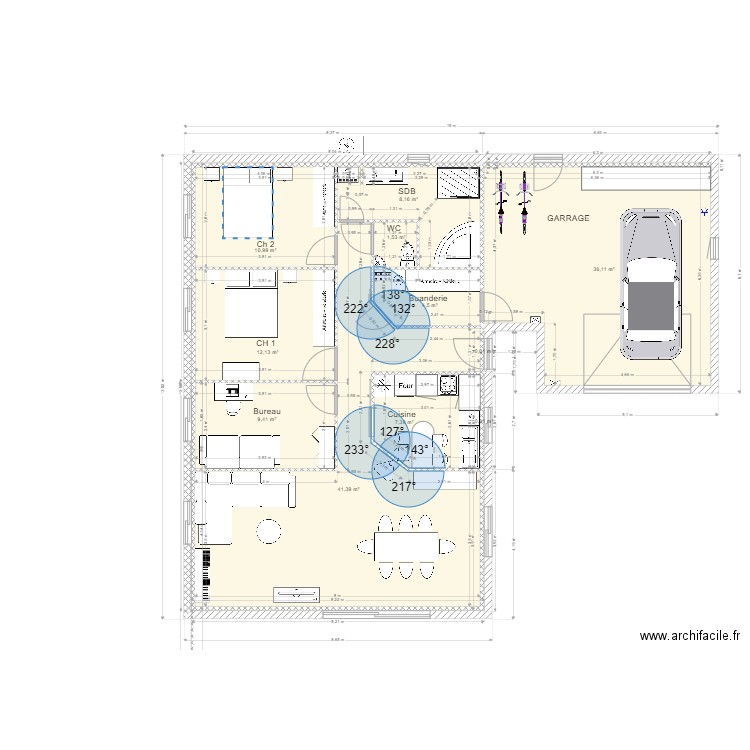 tour du crieu 20. Plan de 12 pièces et 133 m2