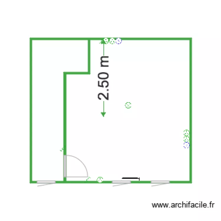 Haut Chambre appareillage &eacute;lectrique. Plan de 