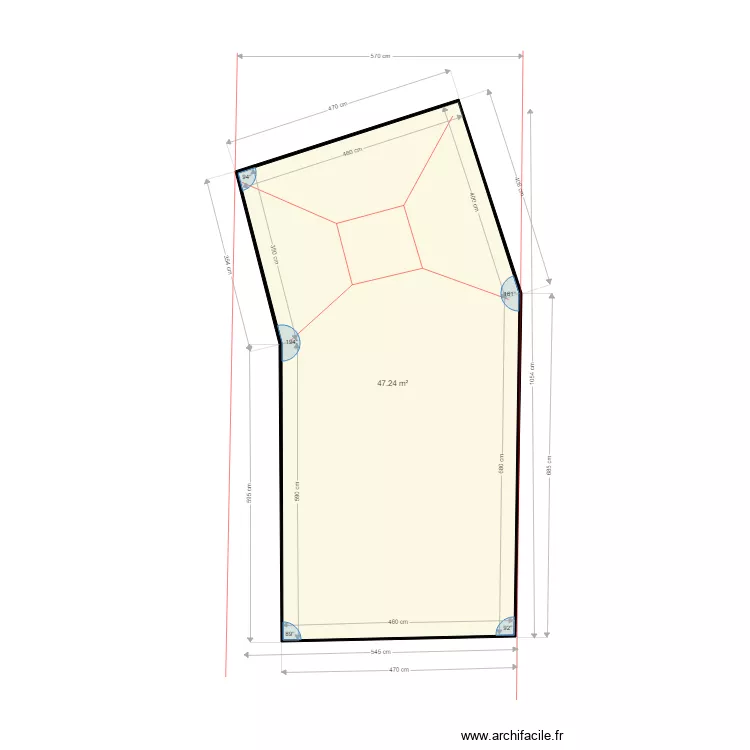 PISCINE cotes finales. Plan de 