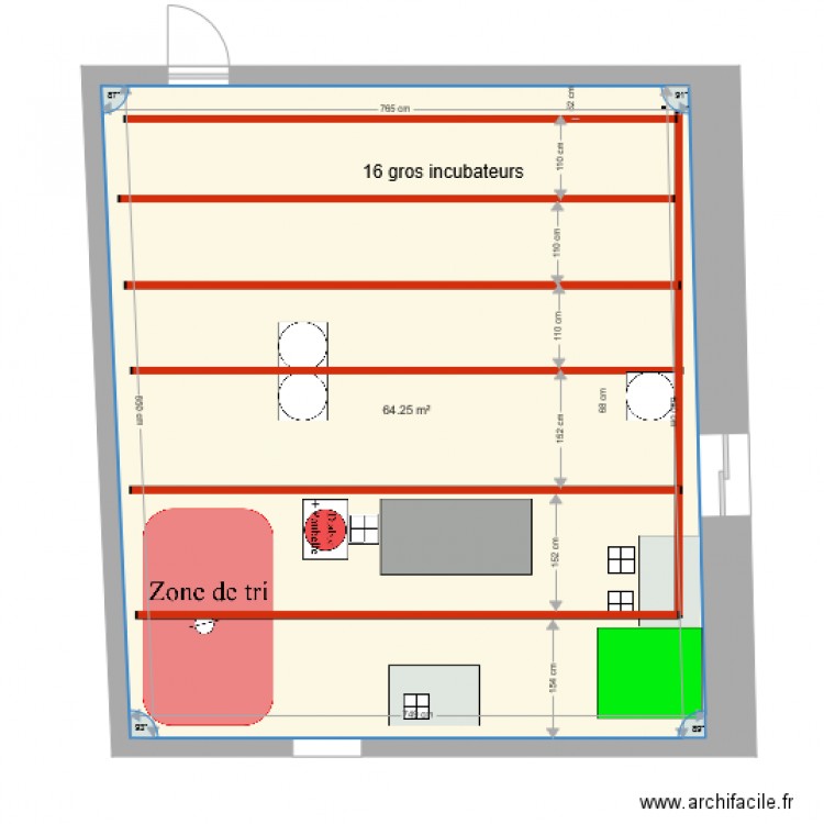 Shape incub1 macon option double caniveau . Plan de 0 pièce et 0 m2