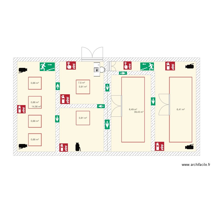 EL HADDAR. Plan de 11 pièces et 81 m2