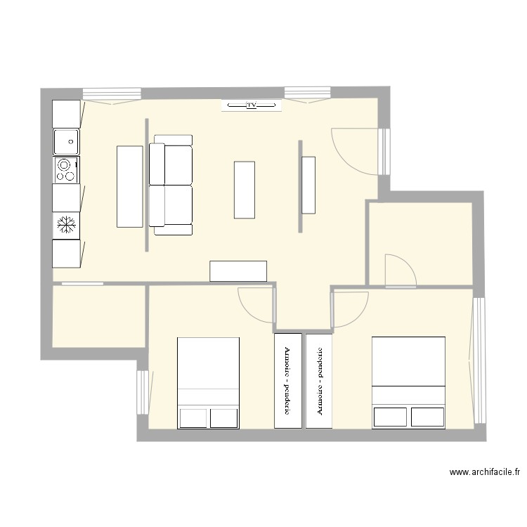 general ora 47. Plan de 0 pièce et 0 m2