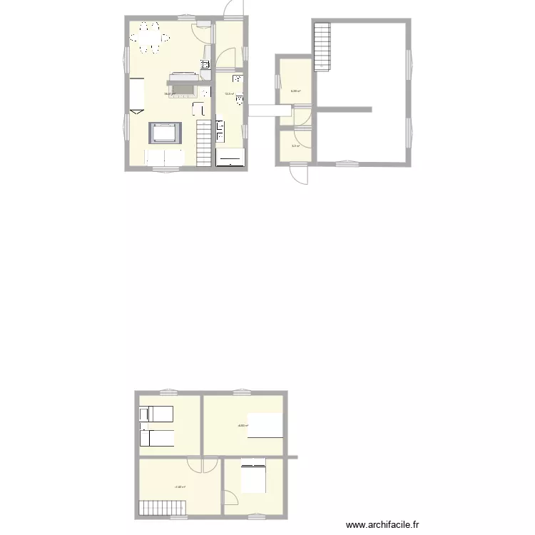 chalet. Plan de chalet. Plan de