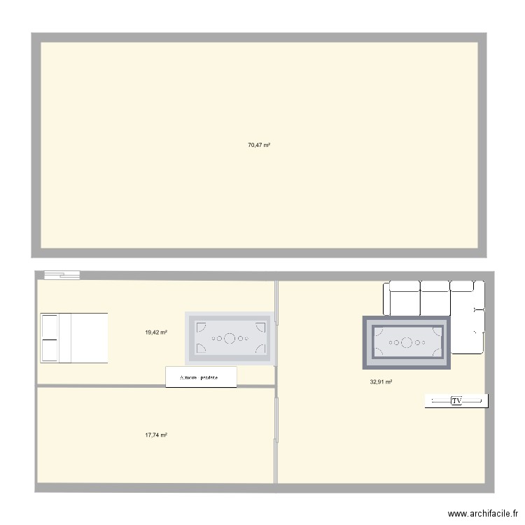 appart tour JI. Plan de 4 pièces et 141 m2