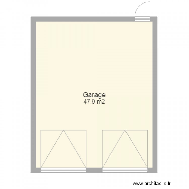 garage VIDE. Plan de 0 pièce et 0 m2