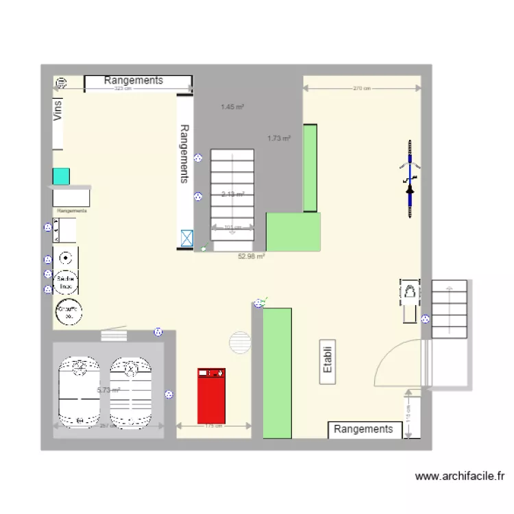 cave. Plan de 