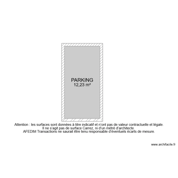 BI 10650 PARKING. Plan de 