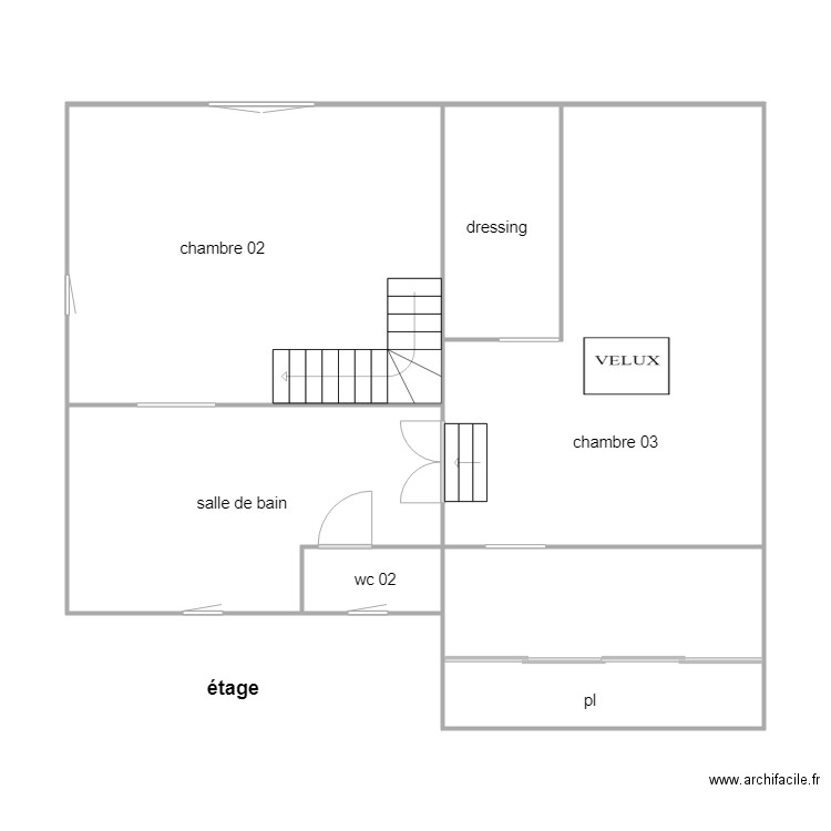 maindron étage am. Plan de 0 pièce et 0 m2