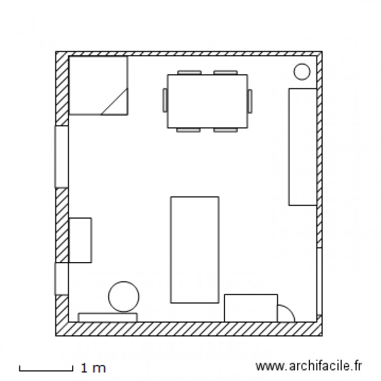 Plan salle à manger Petit Mexico après modif 23 Déc 2011. Plan de 0 pièce et 0 m2