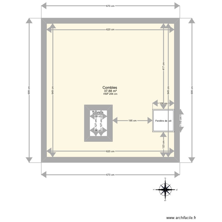 Watrigant 3. Plan de 2 pièces et 41 m2