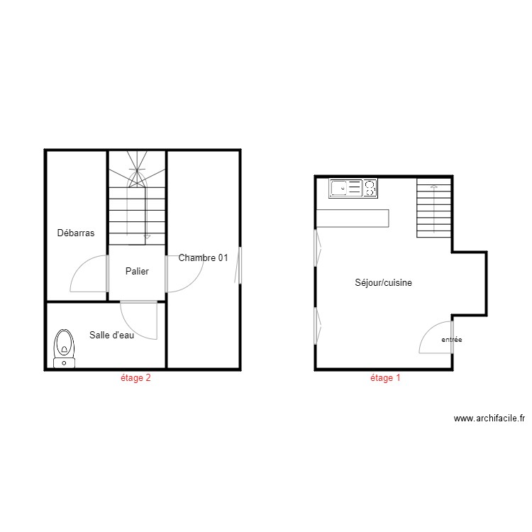 SCI TOUTAIN APPT 1A. Plan de 0 pièce et 0 m2