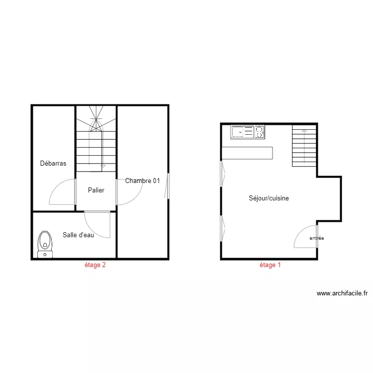 SCI TOUTAIN APPT 1A. Plan de 