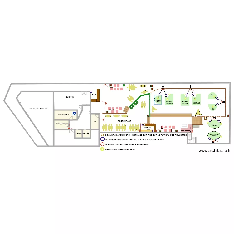 Toit terrasse au 06 Juillet 2018 . Plan de 
