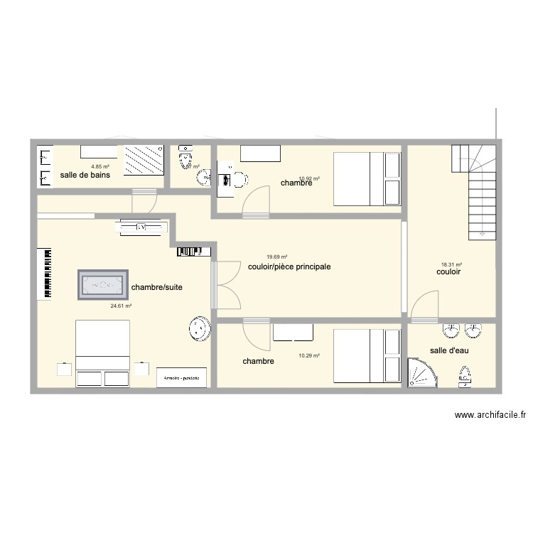 Villa. Plan de 0 pièce et 0 m2