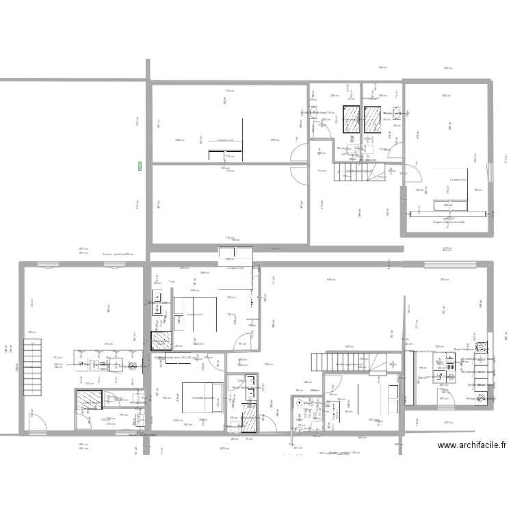 essai brig. Plan de 7 pièces et 84 m2