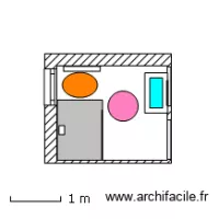Plan salle de bain T3 10 Oct 2012 paroi en verre Kinespace Solo  en 100 et receveur en 120