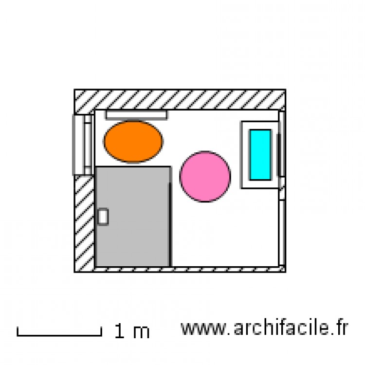 Plan salle de bain T3 10 Oct 2012 paroi en verre Kinespace Solo  en 100 et receveur en 120. Plan de 0 pièce et 0 m2