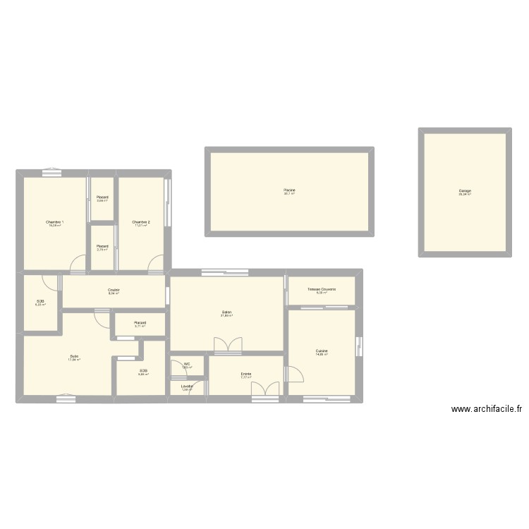 Djerba. Plan de 0 pièce et 0 m2