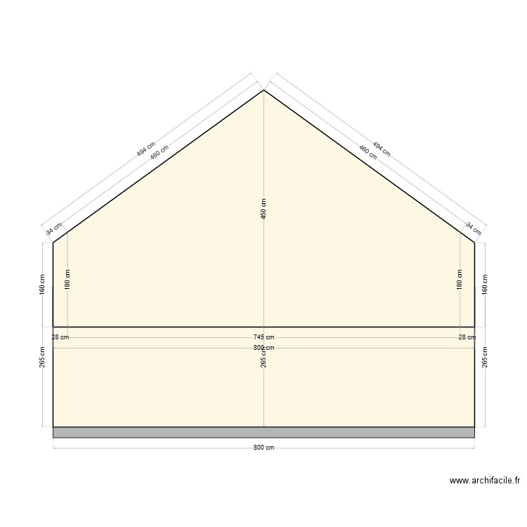 PLAN EN COUPE. Plan de 0 pièce et 0 m2