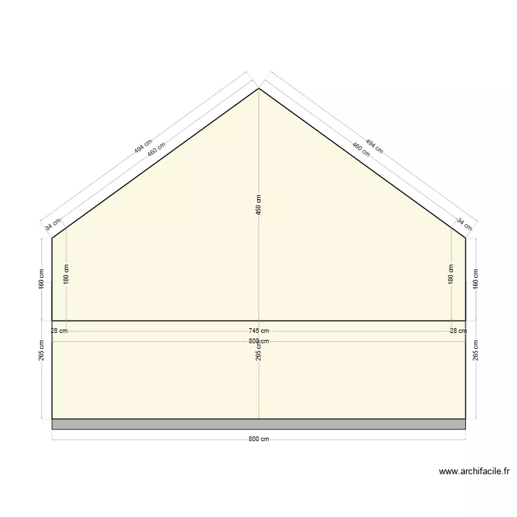 PLAN EN COUPE. Plan de 