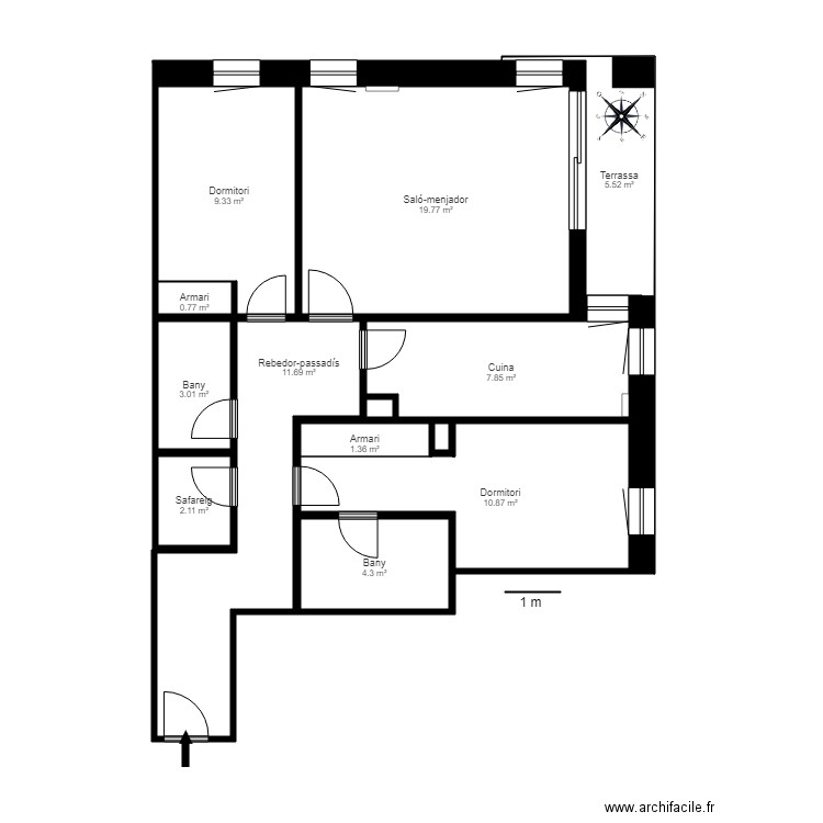 ED EAGLE 2 D LA CORTINADA ORDINO. Plan de 0 pièce et 0 m2