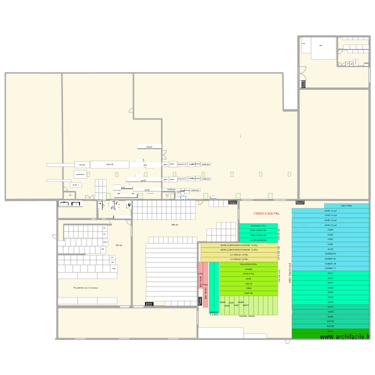 plan usine. Plan de 0 pièce et 0 m2