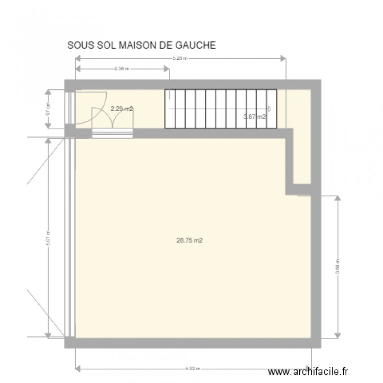 ST LEO SOUS SOL. Plan de 0 pièce et 0 m2
