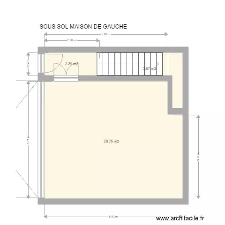 ST LEO SOUS SOL. Plan de ST LEO SOUS SOL. Plan de