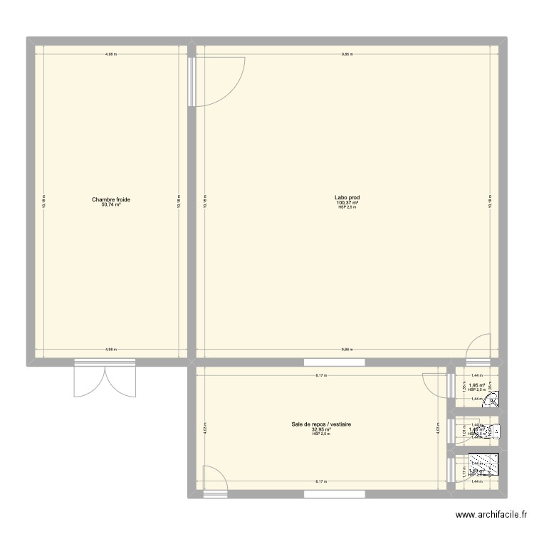 Laboratoire prod. Plan de 0 pièce et 0 m2