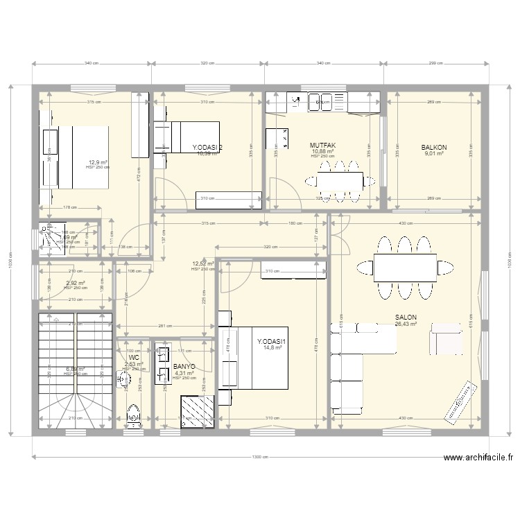 murat. Plan de 0 pièce et 0 m2