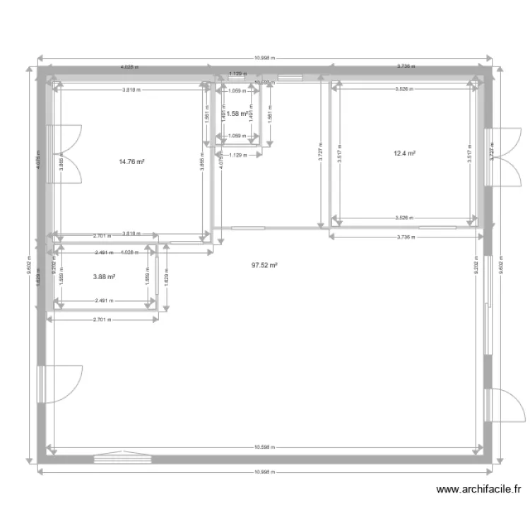 maison. Plan de 