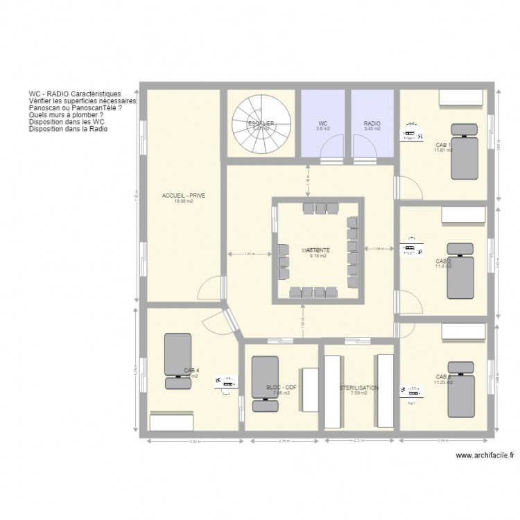 VAL FONTENAY 3 WC RADIO. Plan de 0 pièce et 0 m2