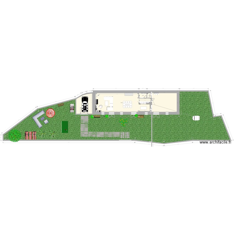 Gros 15260 1er etg. Plan de 19 pièces et 415 m2