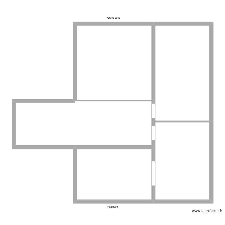 MC RDC. Plan de 5 pièces et 134 m2