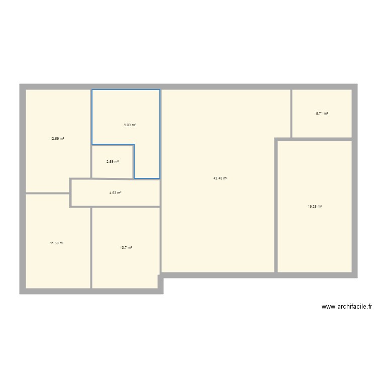 plan de loc. Plan de 0 pièce et 0 m2